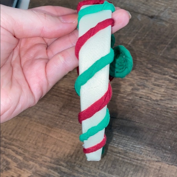 (CLOSET CLOSING FINAL SALE) Handmade Upcycled Tshirt Christmas Headband - Picture 4 of 4